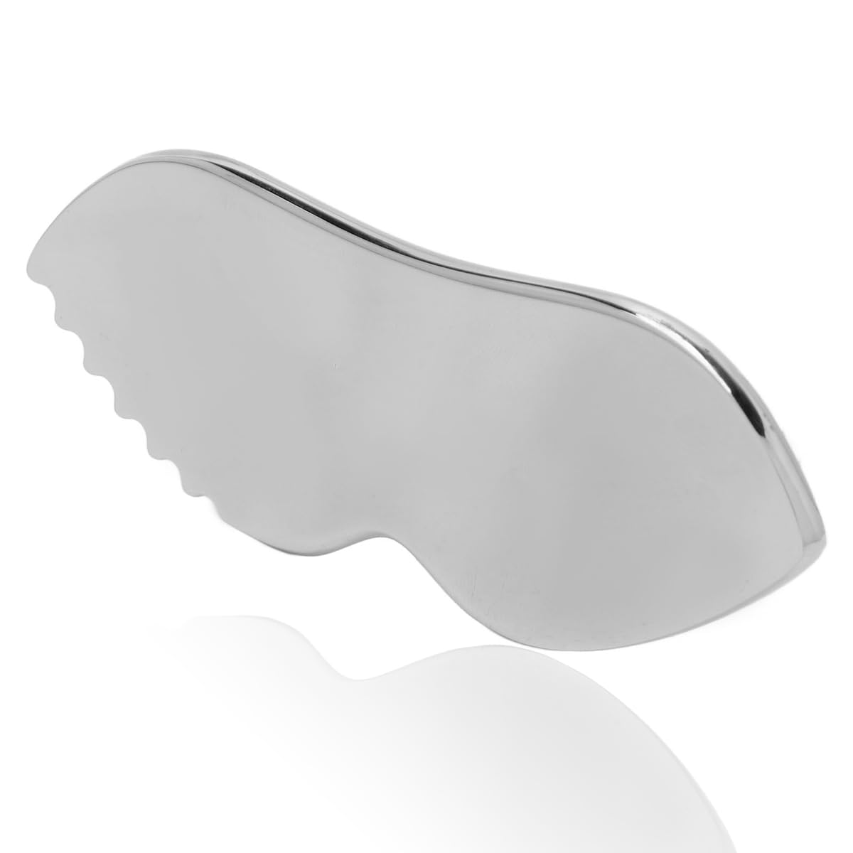 Stainless Steel Gua Sha For Facial Skin Care Scraping Massage Tool With Comb Teeth | Facial Massage, Used For Face, Neck, And Ar
