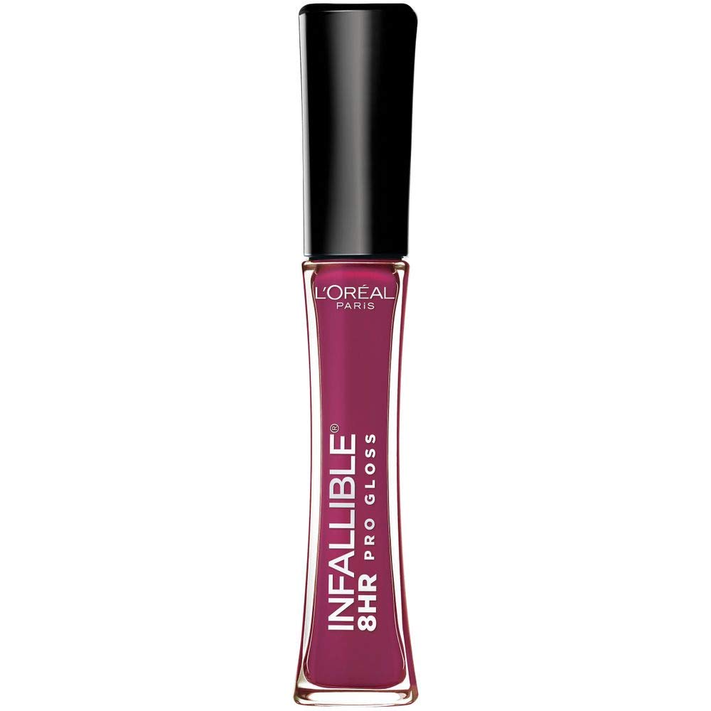 Loreal Paris Makeup Infallible 8 Hour Hydrating Lip Gloss, Undeniable Mauve, 0.21 Fl Oz