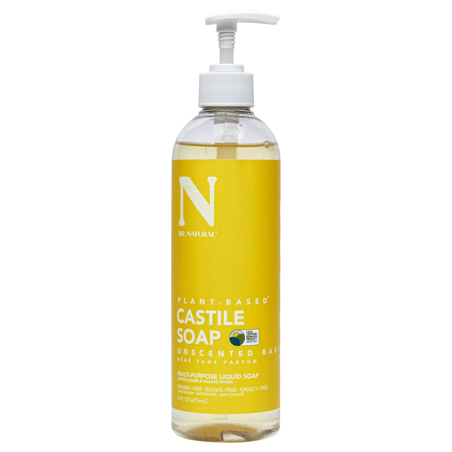Dr. Natural Body Wash, Calming Lavender Oil, 32 Oz - Moisturizing Body Wash For Dry Skin - Pure Plant-Based - Enriched With Orga
