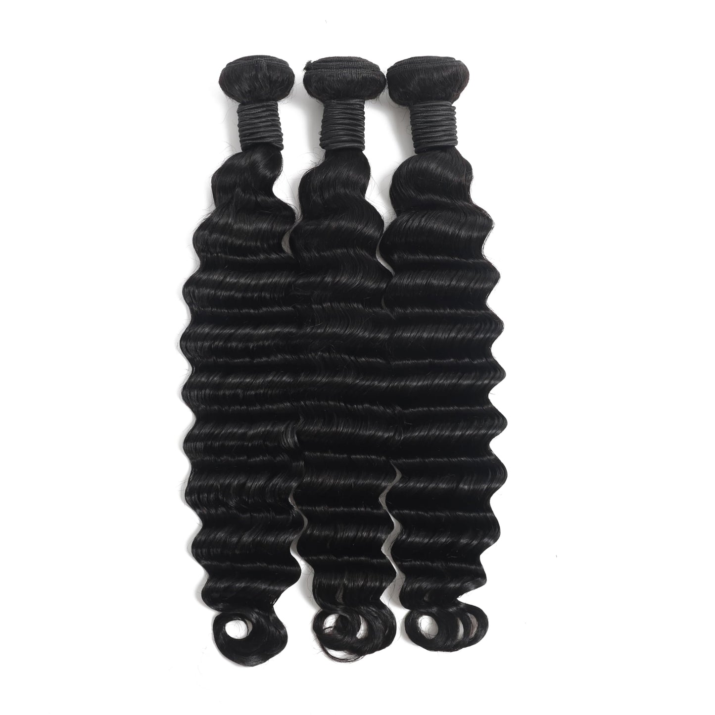 Amella Loose Deep Wave Bundles Human Hair 3 Bundles 14 16 18Inch 100% Unprocessed Brazilian Virgin Human Hair Bundles Deep Wave