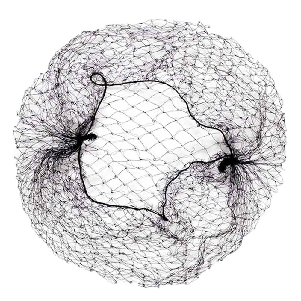 Omorfieer Hair Netting Hair Nets Invisible Hairnet 20Pcs 12 Inch (Black)