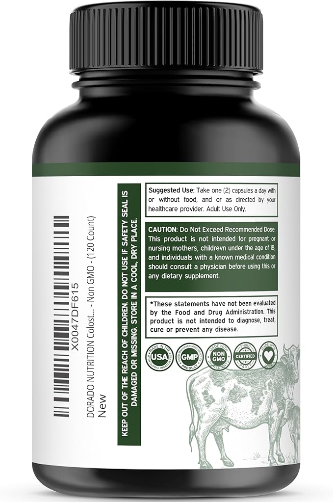DORADO NUTRITION Shilajit Gummies for Men & Women (60 Gummies) and Colostrum Supplement 1000mg Per Serving
