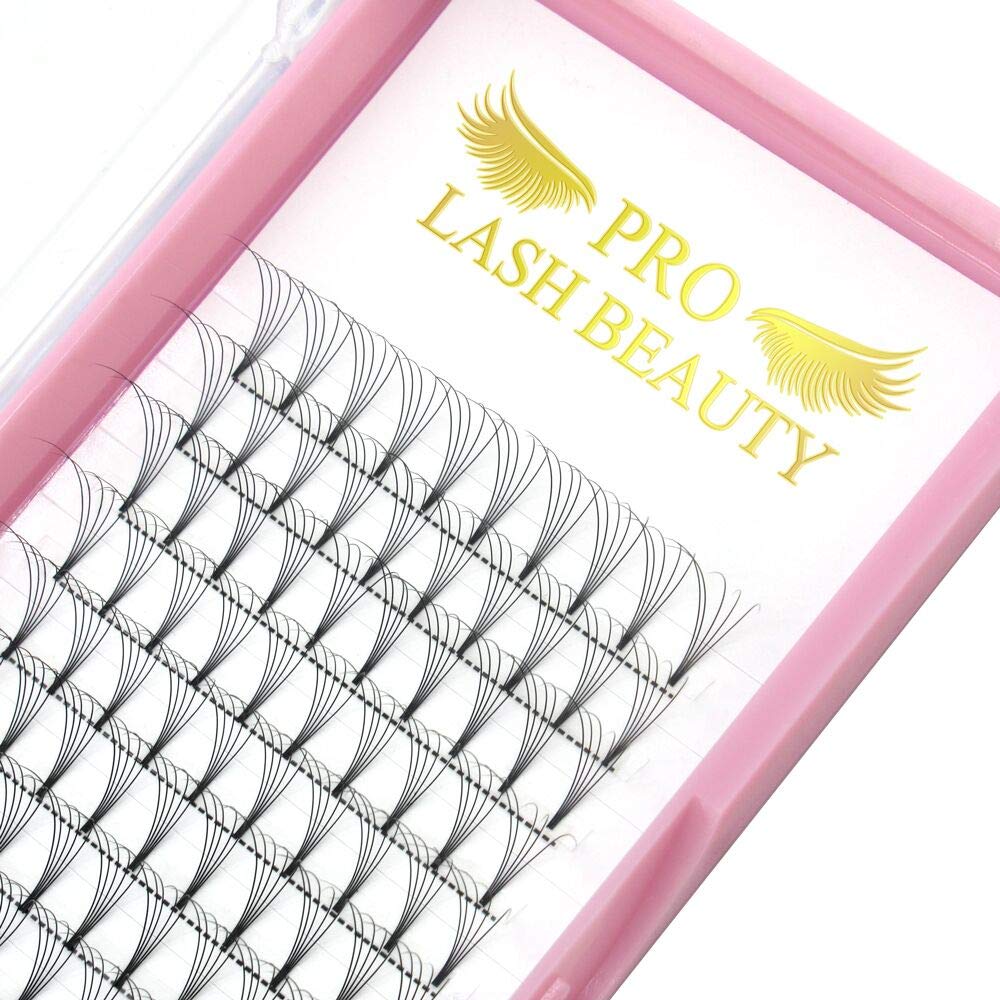 Pro Lashbeauty Premade Volume Eyelash Extensions 5D, D Curl, 0.10Mm, 14Mm, Vegan, Individual, False Eyelash Extensions