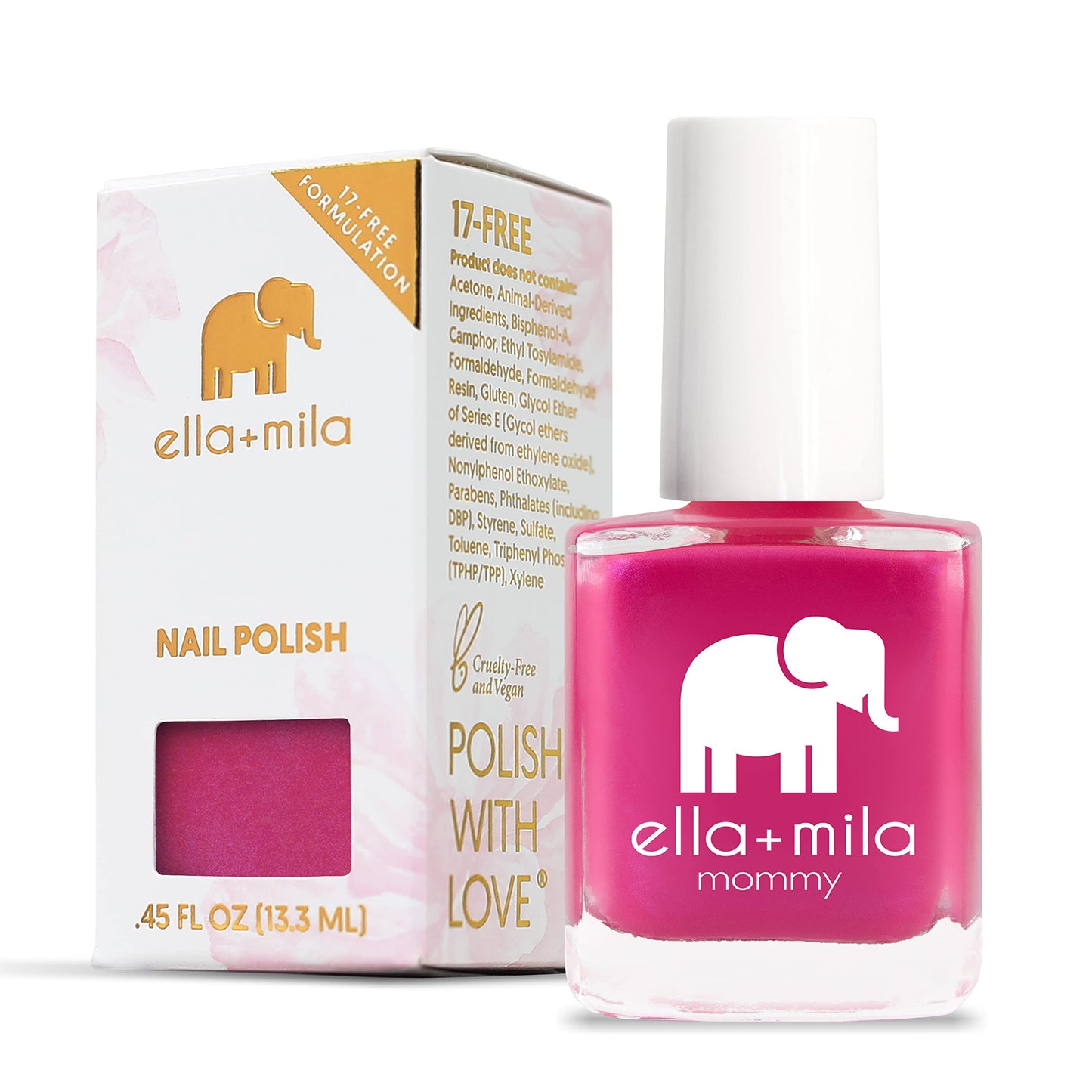 Ella+Mila Professional Nail Polish - Quick Dry Nail Polish - Long-Lasting & Chip-Resistant Nail Polish (Mommy Collection - Cosmo
