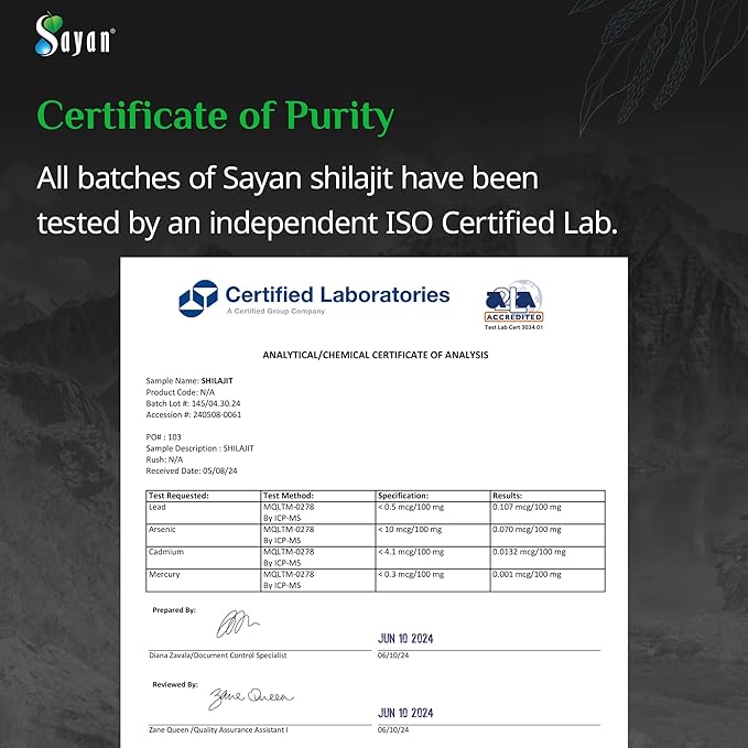 Sayan Pure Shilajit Resin 1.4oz/40g, 265 Servings - Potent Organic Fulvic Acid Supplement - Supports Immune System, Memory, Focus, and Provides Natural Energy, Detox - Vegan, Non-GMO