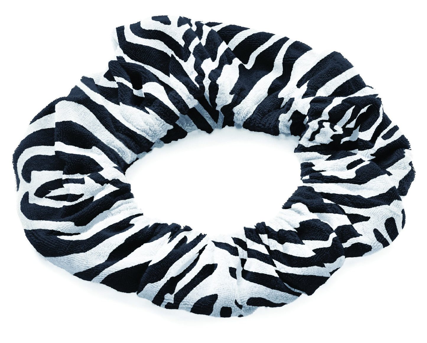 Tassi (Zebra) Hair Holder Head Wrap Stretch Terry Cloth, The Best Way To Hold Your Hair Since...Ever!