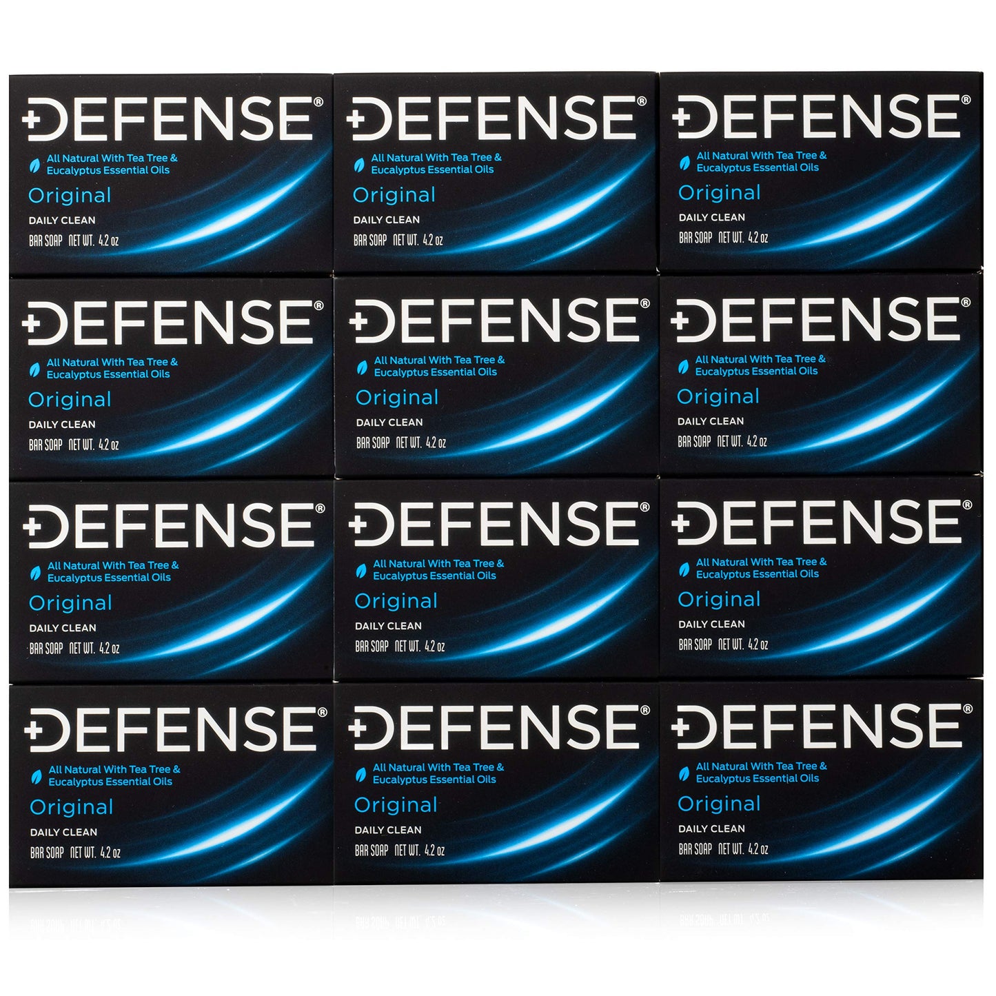 Defense Soap 12Pk All Natural Tea Tree Bar Soap For Men | Made By Wrestlers With Tea Tree Oil & Eucalyptus Oil To Promote Health
