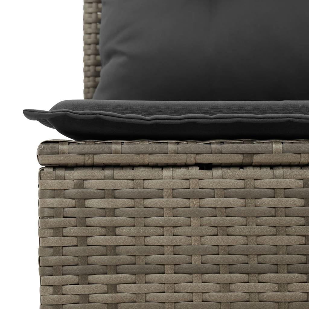 vidaXL Garden Sofa Set Gray