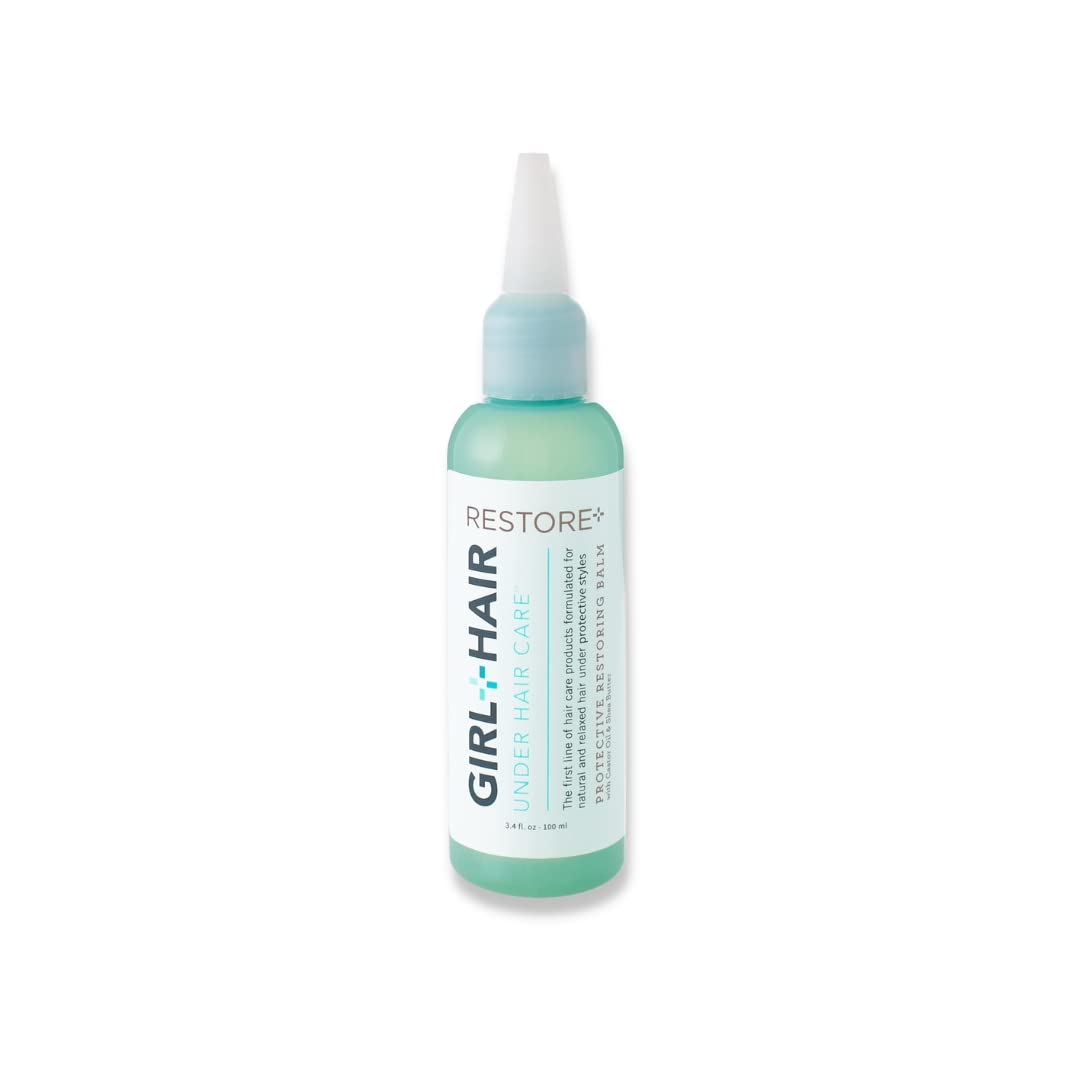 GIRL+HAIR Restoring Scalp Treatment Balm (3.4 floz) Instant Soothe & Anti-itch with Tea Tree Oil, Scalp Care for Hair Growth, Al