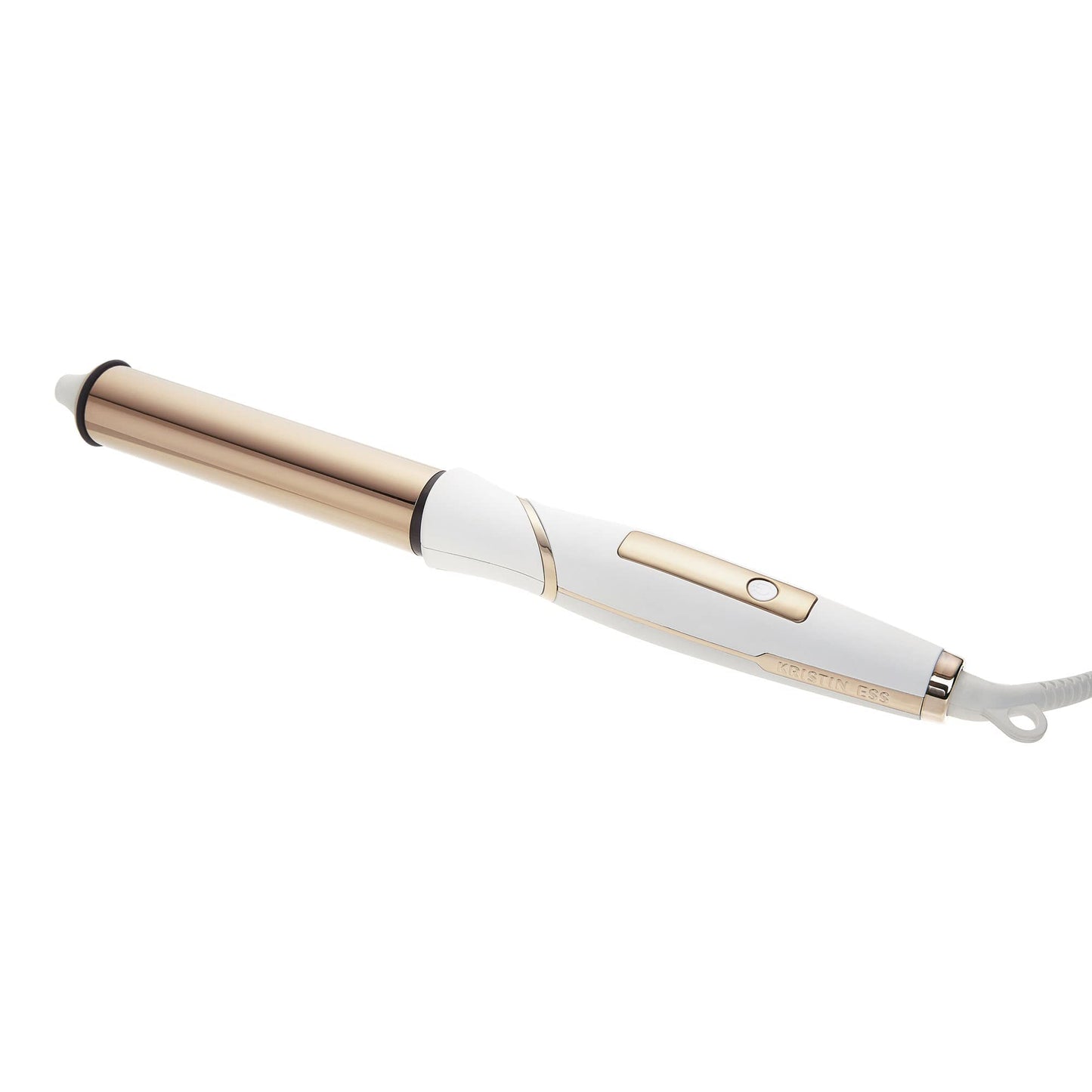 Kristin Ess Hair 1 1/4 Inch Rotating Curling Iron Pivot Wand for Beach Waves - Dual Voltage + Auto Shut Off - Long Barrel Salon