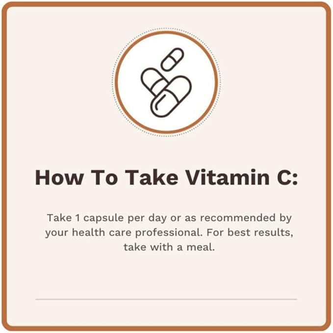 | Vitamin C Complex | 400mg Vitamin C with Acercola & Citrus Bioflavonoids + Natural D3 5,000IU + Proteo-Zinc Chelated Zinc for Immune Health