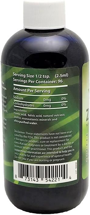ZeoHeal - Humic and Fulvic Acid Mineral Supplement 8 Fluid Ounce (2-Pack)