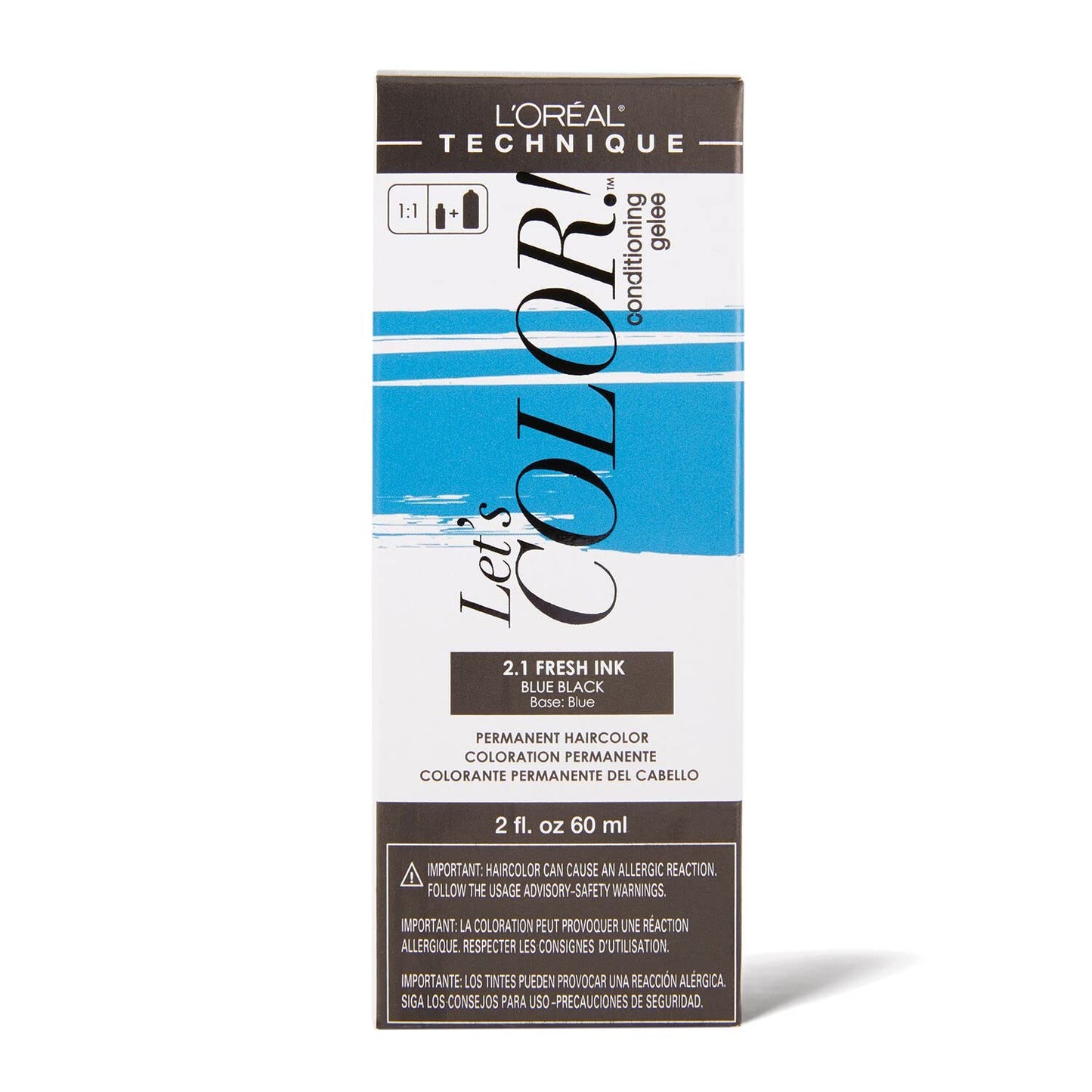Let'S Color! Conditioning Gelee Permanent Haircolor 2.1 Fresh Ink