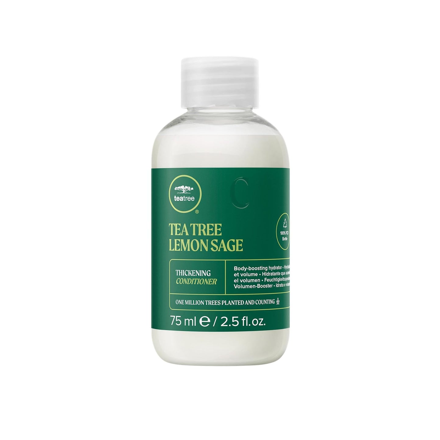 Tea Tree Lemon Sage Thickening Conditioner, Builds Body + Boosts Volume, For Fine Hair, 2.5 Fl. Oz.