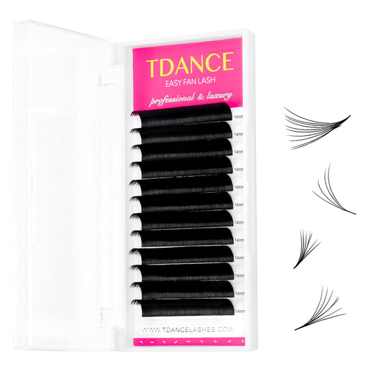 Tdance Eyelash Extension Supplies Rapid Blooming Volume Eyelash Extensions Thickness 0.07 D Curl 13Mm Easy Fan Volume Lashes Sel