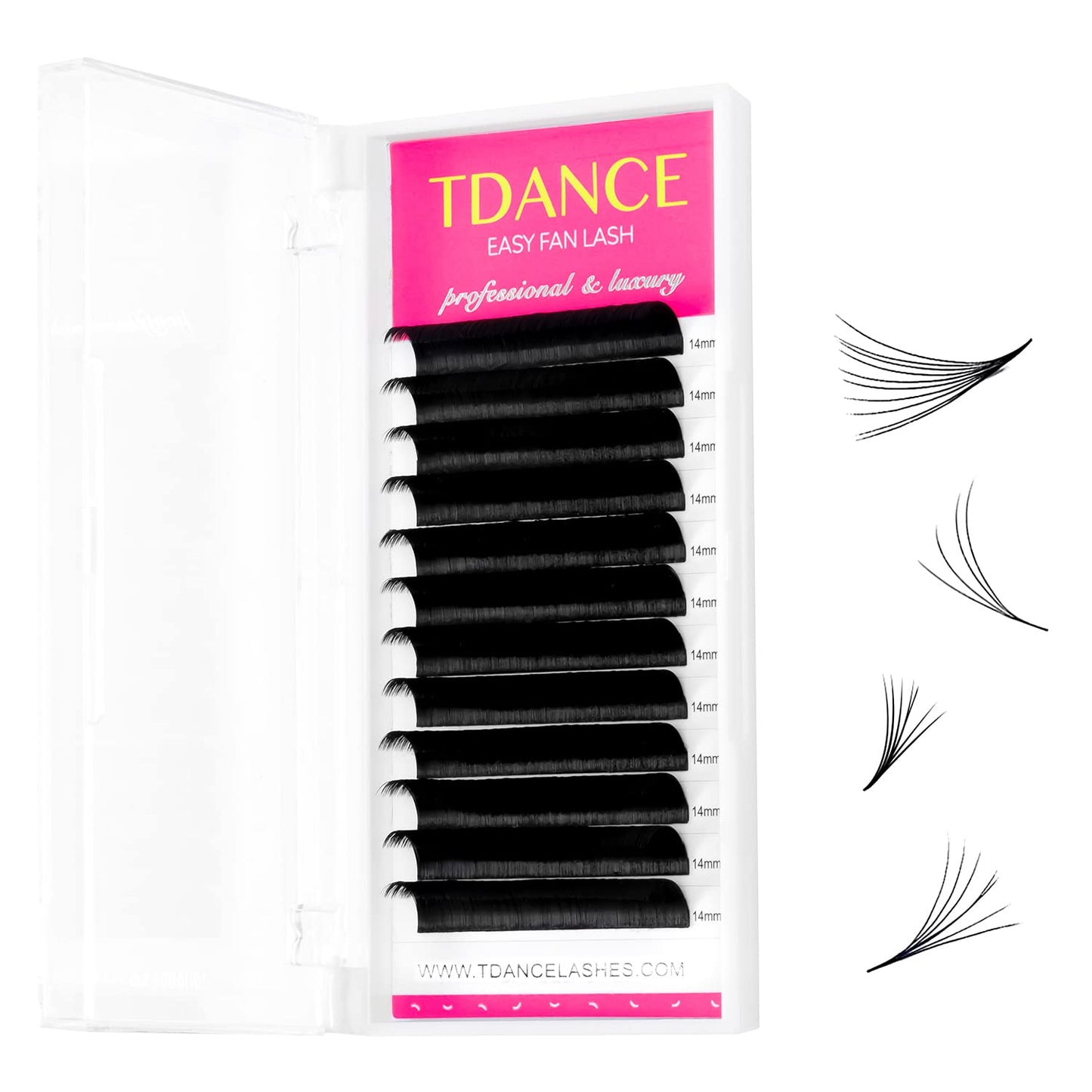 Tdance Eyelash Extension Supplies Rapid Blooming Volume Eyelash Extensions Thickness 0.05 Cc Curl 17Mm Easy Fan Volume Lashes Se