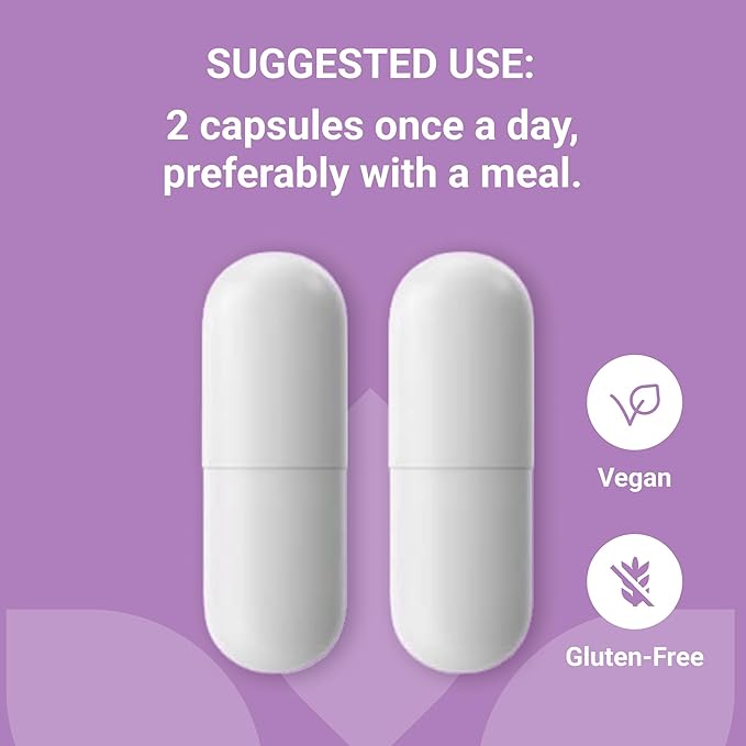Luma Nutrition Magnesium Glycinate 1000mg - Support Stress, Sleep, Nerve & Muscle Health - 500mg Pure Magnesium Supplement Capsules - Chelated for High Absorption - 60 Veggie Capsules