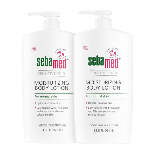 Sebamed Moisturizing Body Lotion Ph 5.5 For Sensitive Skin Dermatologist Recommended Paraben-Free Moisturizer 33.8 Fluid Oz (1 L