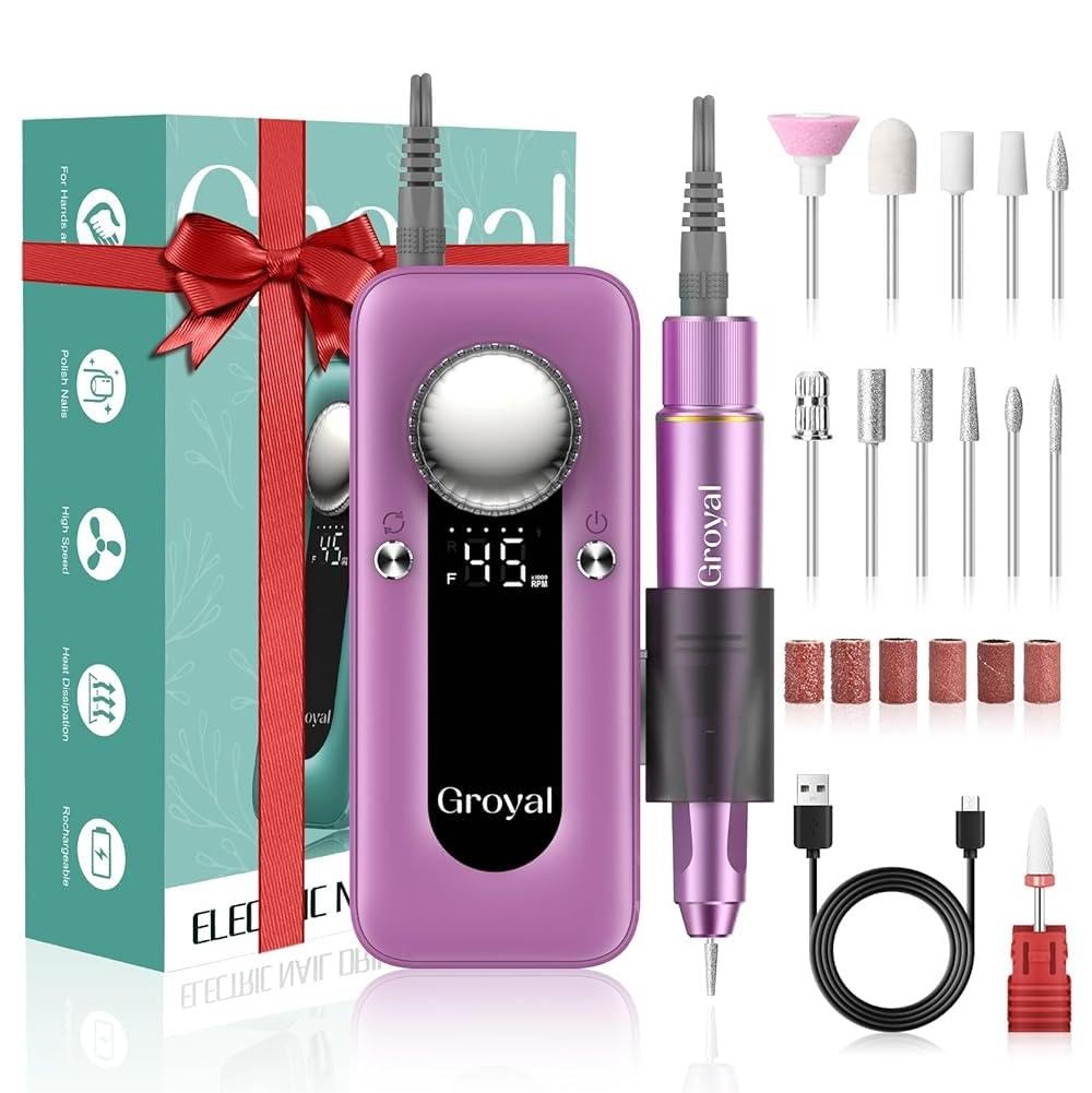 Electric Nail Drill Professional, 45000Rpm Cordless Electric Nail File For Acrylic Gel Nails, Professional Nail Drill Manicure P