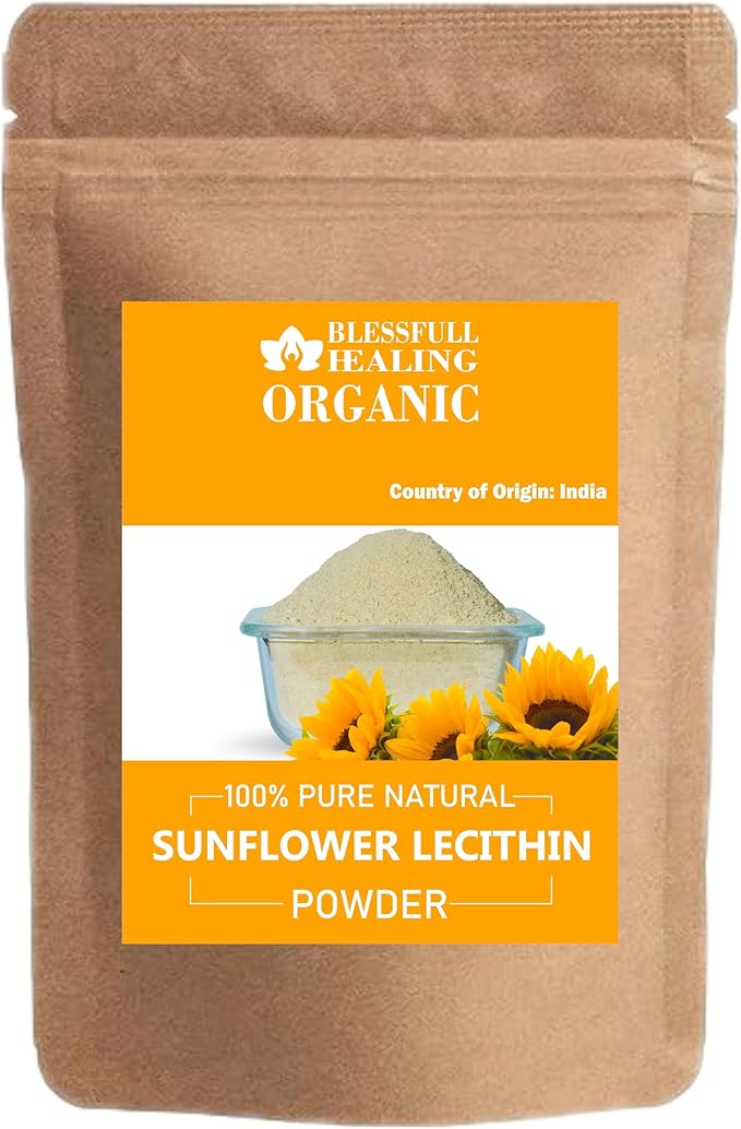 Organic Sunflower Lecithin Powder 100% Pure Natural 200 Gram / 7.05 oz