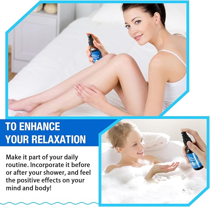 Magnesium Oil Spray, 100% Natural Magnesium Spray for Feet (17.5mg Magnesium in Each Spray) 2 Oz, Made with Concentrated Pure Magnesium Chloride Oil - Topical Magnesium Spray, Easy to Use