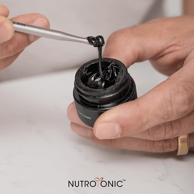 NutroTonic® Authentic Himalayan SHILAJIT® for Men & Women | Wild Crafted +17000 FT | 40X Nanofiltered & Sun Dried | Brain, Heart, Cellular Health | 3rd Paty Lab Tested | Fulvic & Humic Acid | 5G Resin
