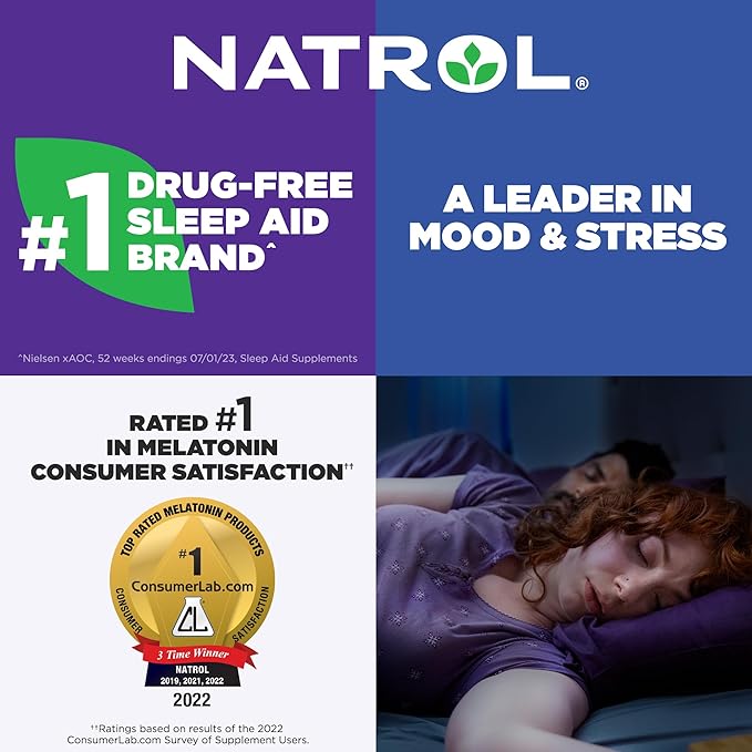 Natrol Fast Dissolve Melatonin 10 mg, Melatonin Supplements for Restful Sleep, Sleep Support for Adults, 100 Citrus-Flavored Tablets, Up to a 100 Day Supply