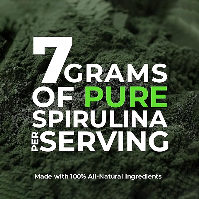 Earth Circle Organics Spirulina Powder, Kosher, Raw and Non-Irradiated | Pure Vegan Protein | Premium Superfood, High in Amino Acids and Antioxidants - 4 Ounce (2 Packs)