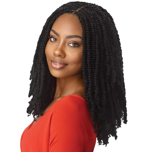Multi Pack Deals! Outre Synthetic Braid - X Pression Twisted Up Springy Afro Twist 16 (5-Pack, 2T1B/30)