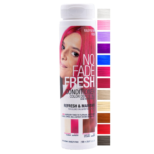 Raspberry Color Depositing Conditioner - Magenta Semi Permanent Hair Color With Bondheal Bond Rebuilder - Pink Hair Dye - Deep C