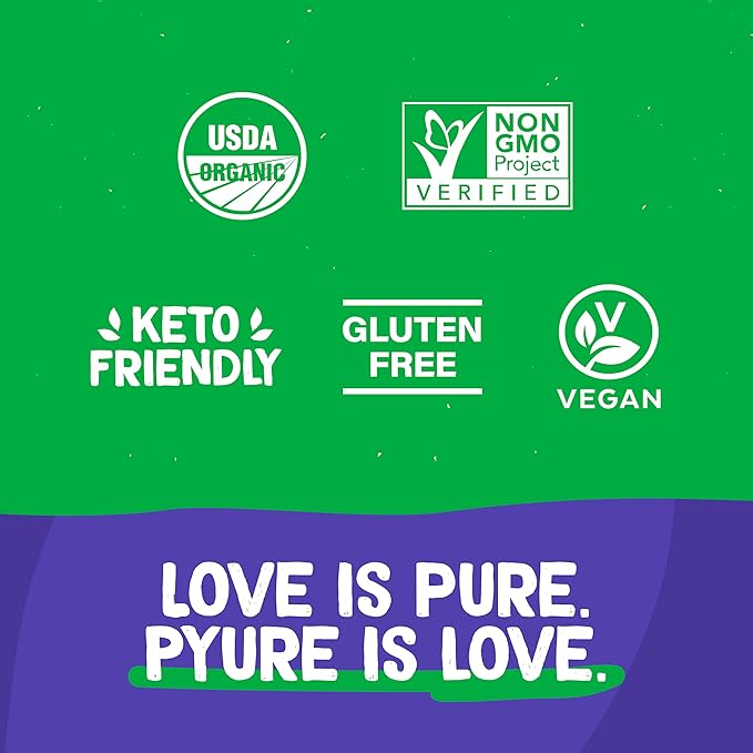 Pyure Organic Stevia Packets | Granulated Sugar Packets - White Sugar Substitute | Zero Carb, Zero Sugar, Zero Calorie Sweetener Packets | Plant-Based Stevia Packets for Keto Coffee | 1000 Count