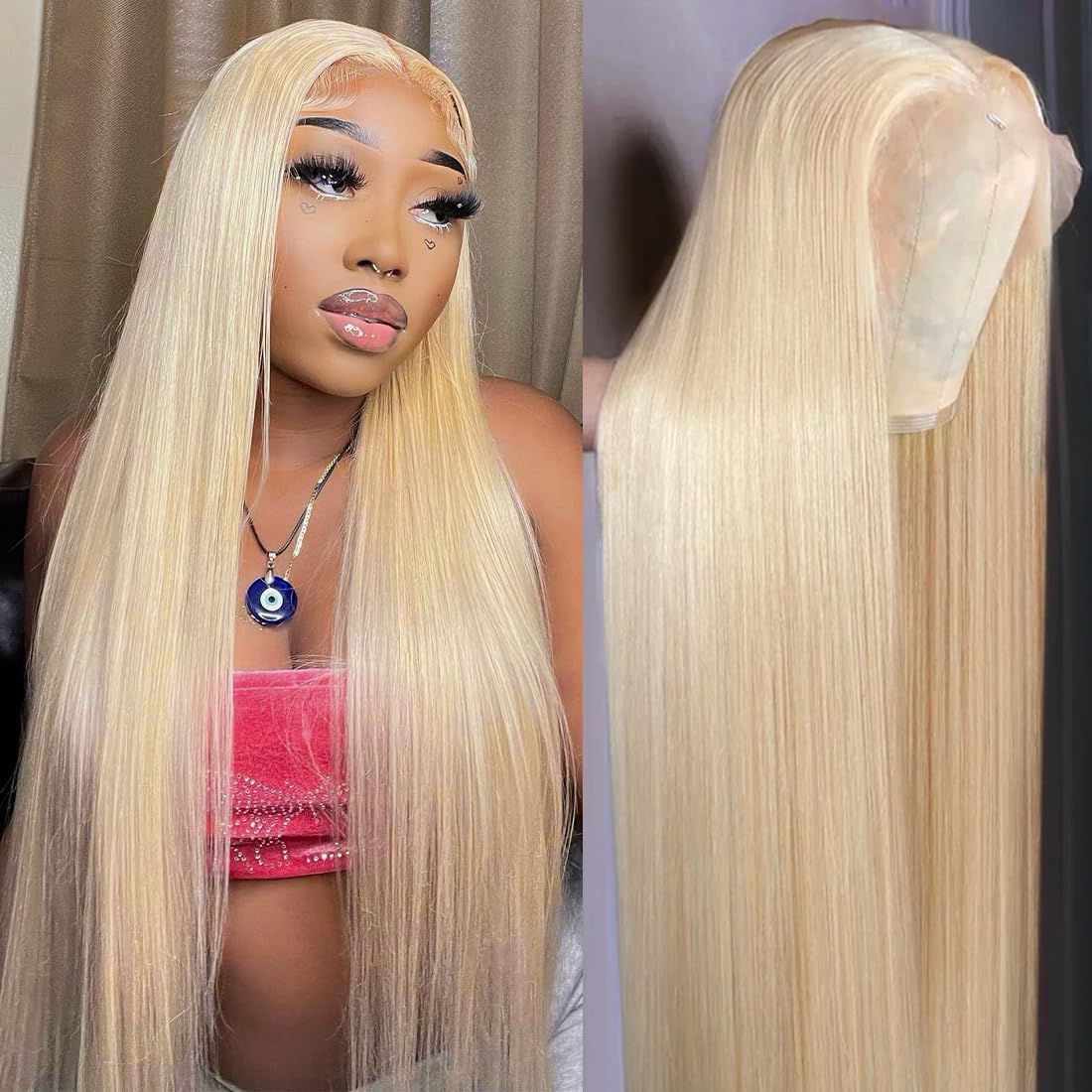 Sweetie 10 Inch 613 13X4 Lace Front Wig Human Hair 150% Density 12A Blonde Wig Human Hair Straight Lace Front Wigs Human Hair Fo
