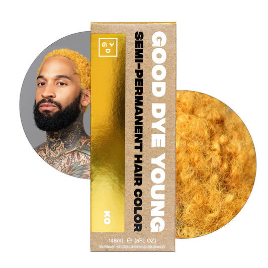 Good Dye Young Semi Permanent Hair Color (Ko Gold) - Uv Protective, Conditioning, Temporary Color Lasts 15-24+ Washes - Ppd-Free
