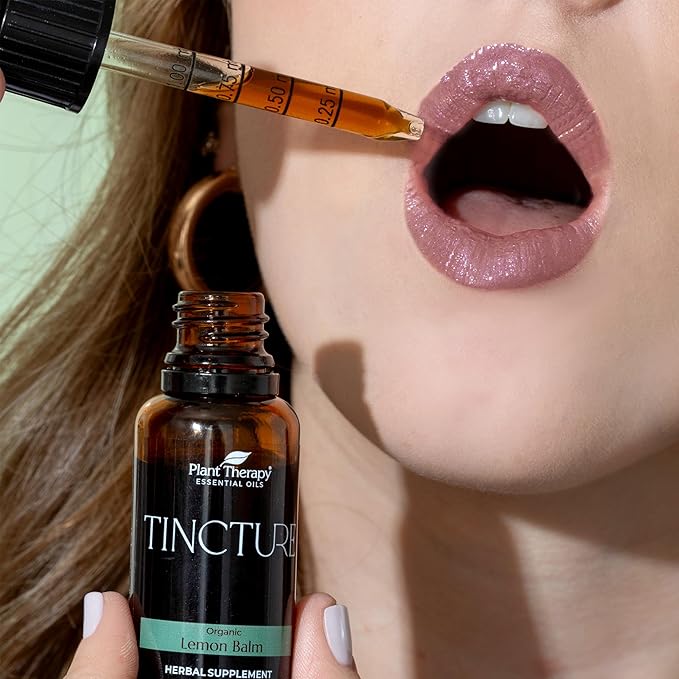 Plant Therapy Organic Tinctures Beginner Set 30 mL Each of Organic Ashwagandha, Asian Ginseng, Echinacea Blend, Elderberry, Lemon Balm & Turmeric