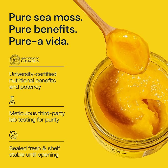 GO/TU Sea Moss Gel – 8oz Gold | Pure, Shelf-Stable Superfood | Nature’s Multivitamin
