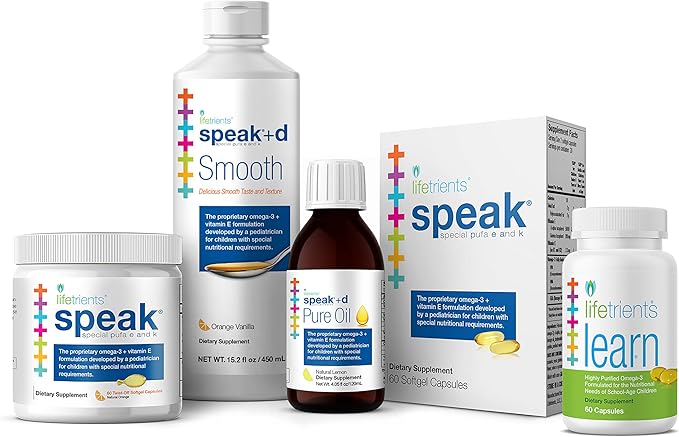 – Speak – 60 Softgels – Pediatrician Formulated to Support Children with Special Nutritional Requirements – Enhanced with Omega-3, Vitamin E’s, Vitamin D & Vitamin K’s