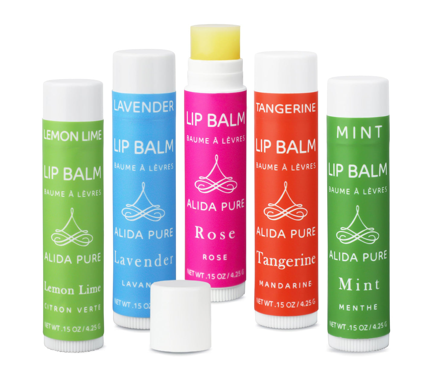 Alida Pure Fragrance Free Bulk Lip Balm Collection, Unscented Vegan Lip Balm, Bees Wax Free, Coconut Oil Free, Avocado Oil, Orga