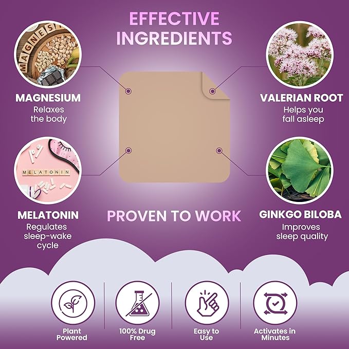VIORY Sleep Patches for Adults Extra Strength | Easy-to-Apply Sleep Patch with Melatonin & Valerian | Relax & Wake Up Refreshed | Long-Lasting Night Comfort for Men & Women | 240 Patches