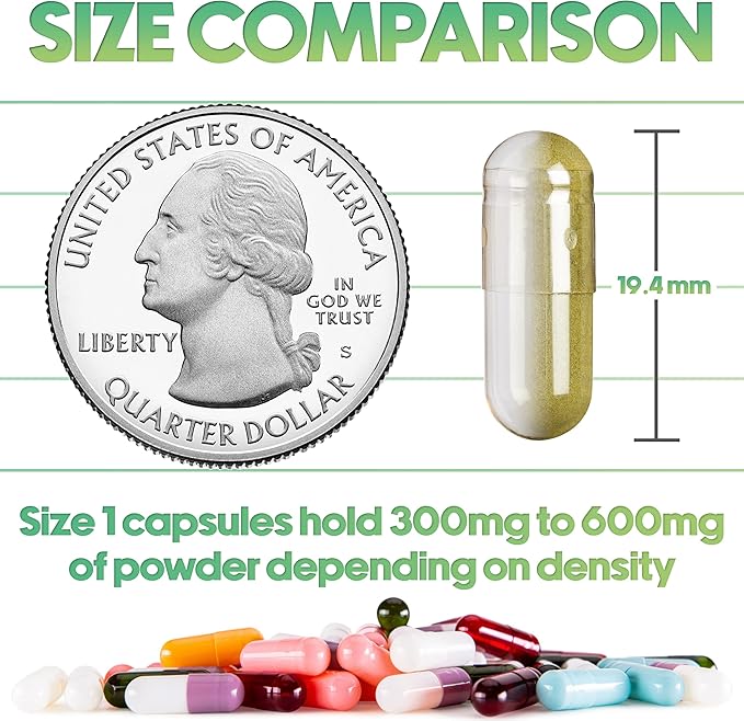 XPRS Nutra Size 1 Empty Capsules - 500 Count Empty Gelatin Capsules - Pill DIY Capsule Filling - Pure Bovine Pill Gel Caps for Do-It-Yourself Supplements (Pearl Purple/White)