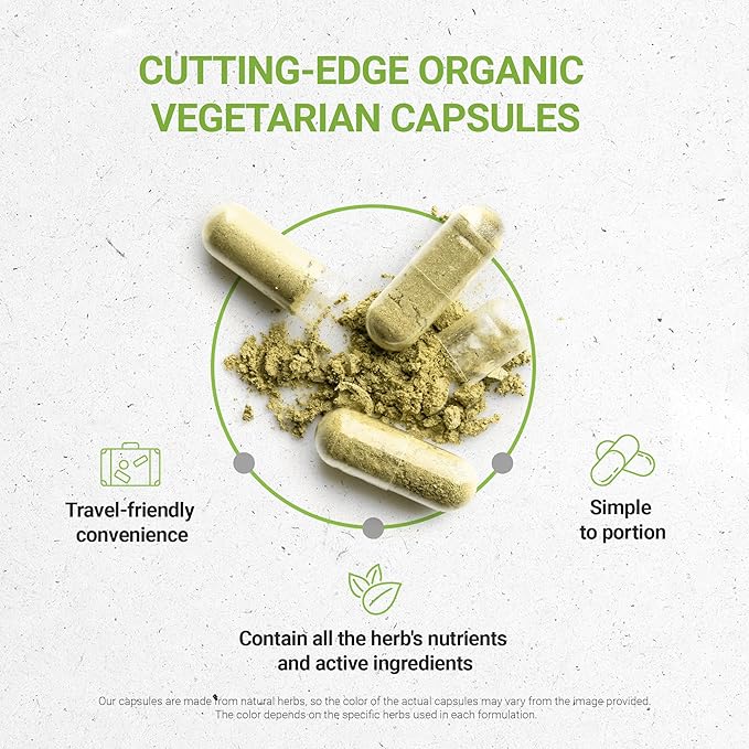 Secrets of the Tribe Stinging Nettle Root USDA Organic 120 Capsules | Made with Organic Vegetarian Capsules and Organic Stinging Nettle (Urtica Dioica) Dried Root (120 Capsules)