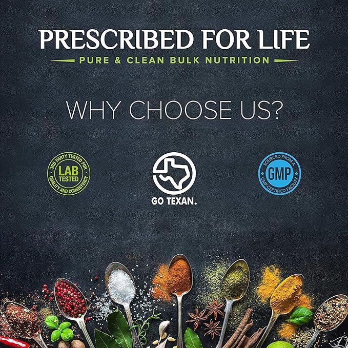 Prescribed For Life Sunflower Lecithin Powder, Unbleached, Gluten Free, Vegan, Non GMO, Soy Free, Kosher, Naturally Rich in Choline & Essential Fatty Acids (12oz / 340g)