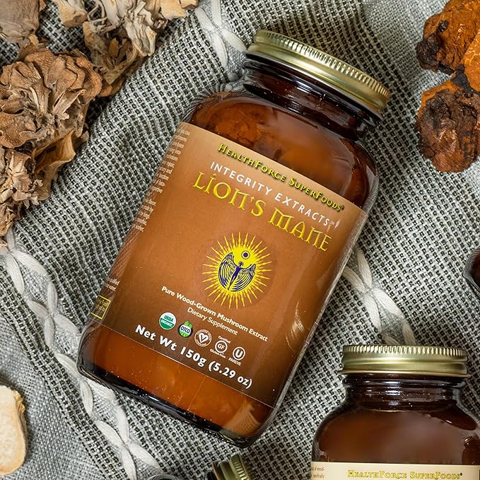 HealthForce SuperFoods Integrity Extracts Lion's Mane – Capsules - 90 Vegan Capsules