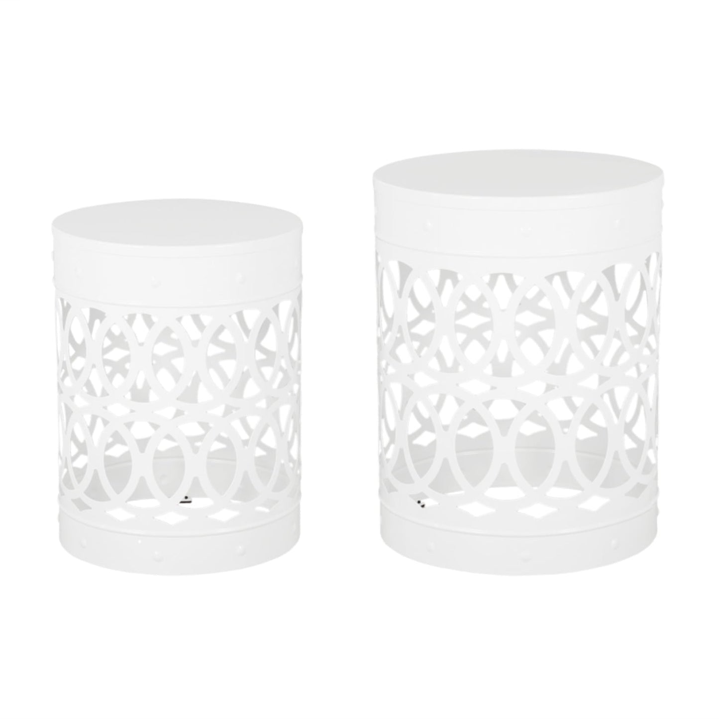 DIANJIE Outdoor Metal S 2 end table